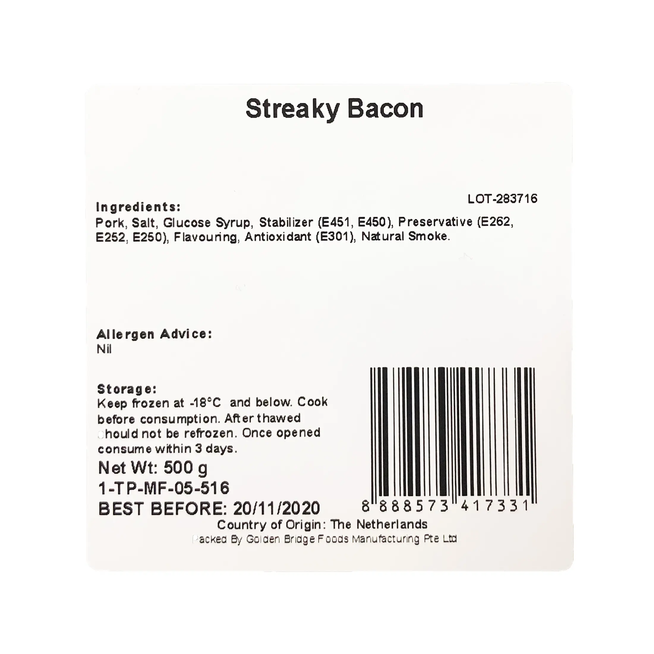 K_Streaky-Bacon-1KG-3 Kelly's Streaky / Back Bacon 500g Frozen - Image 6
