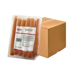 Kelly's German Chicken Frankfurter 6" Sausage 1kg Frozen - x5 pkts/ctn [B2B]