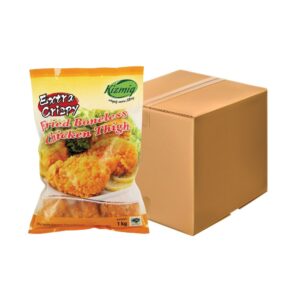 Kizmiq Extra Crispy Fried Boneless Chicken Thigh 1KG Frozen (Halal) - x10 pkts/ctn [B2B]