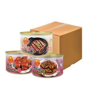 Golden Bridge Premium Lean Dongpo Pork 400g / Pork Ribs 380g / Pork Sliced 380g - x12 cans/ctn [B2B]