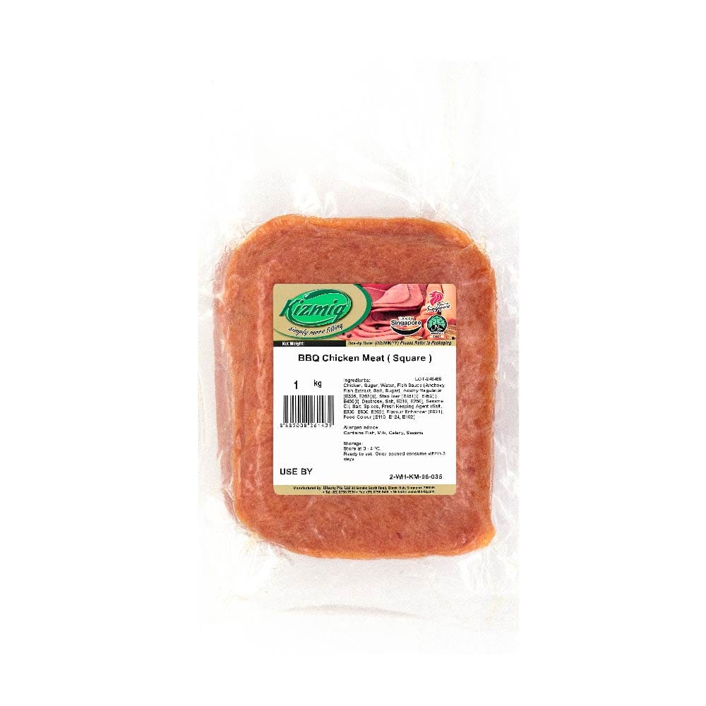 (2-WH-KM-06-035) Kizmiq BBQ Chicken Meat (Square) 1kg Halal (Chilled)